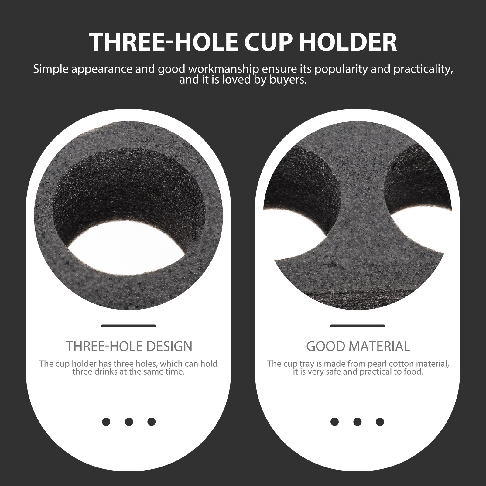 Coffee Tea With Milk - 2Pcs Convenient Cup Tray 3-Slot Drink