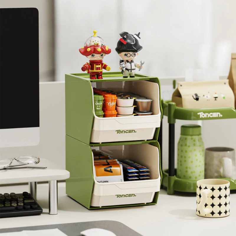 Transparent Desktop Storage Bo - Coffee Tea Room avis et prix