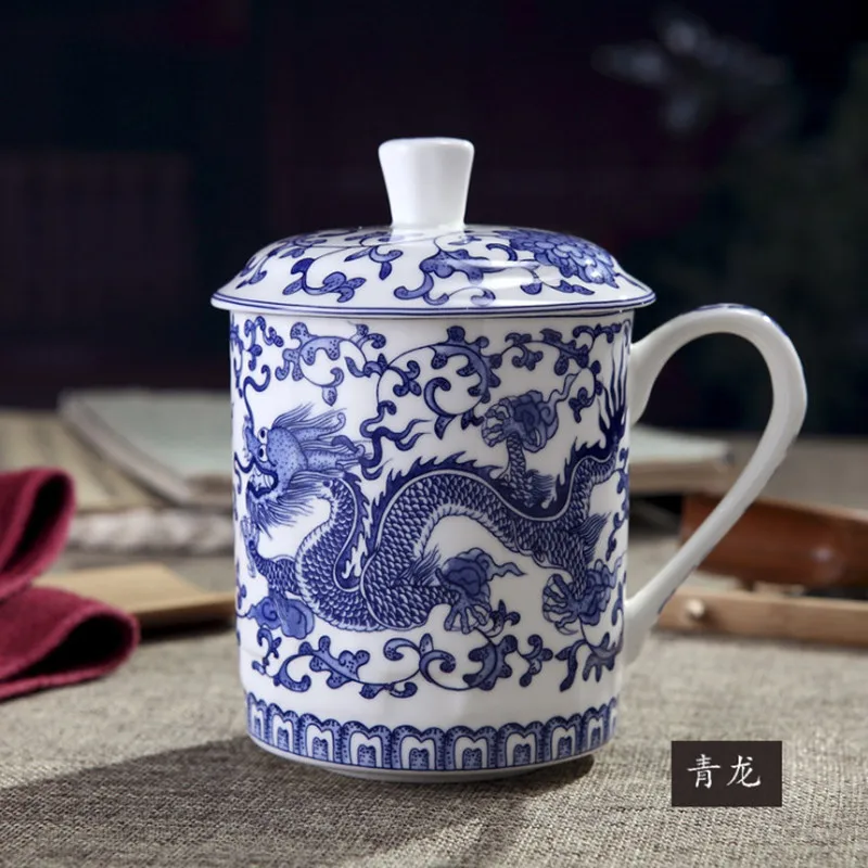 Jingdezhen Blue and White Porc - Coffee Tea Green avis et prix