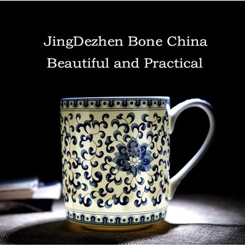 Jingdezhen Blue and White Porc - Coffee Tea Green avis et prix