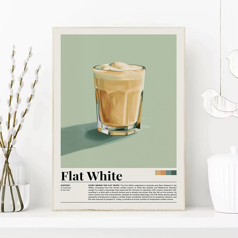 Vintage Coffee Beverage Poster - Coffee And Tea Lyrics avis et prix