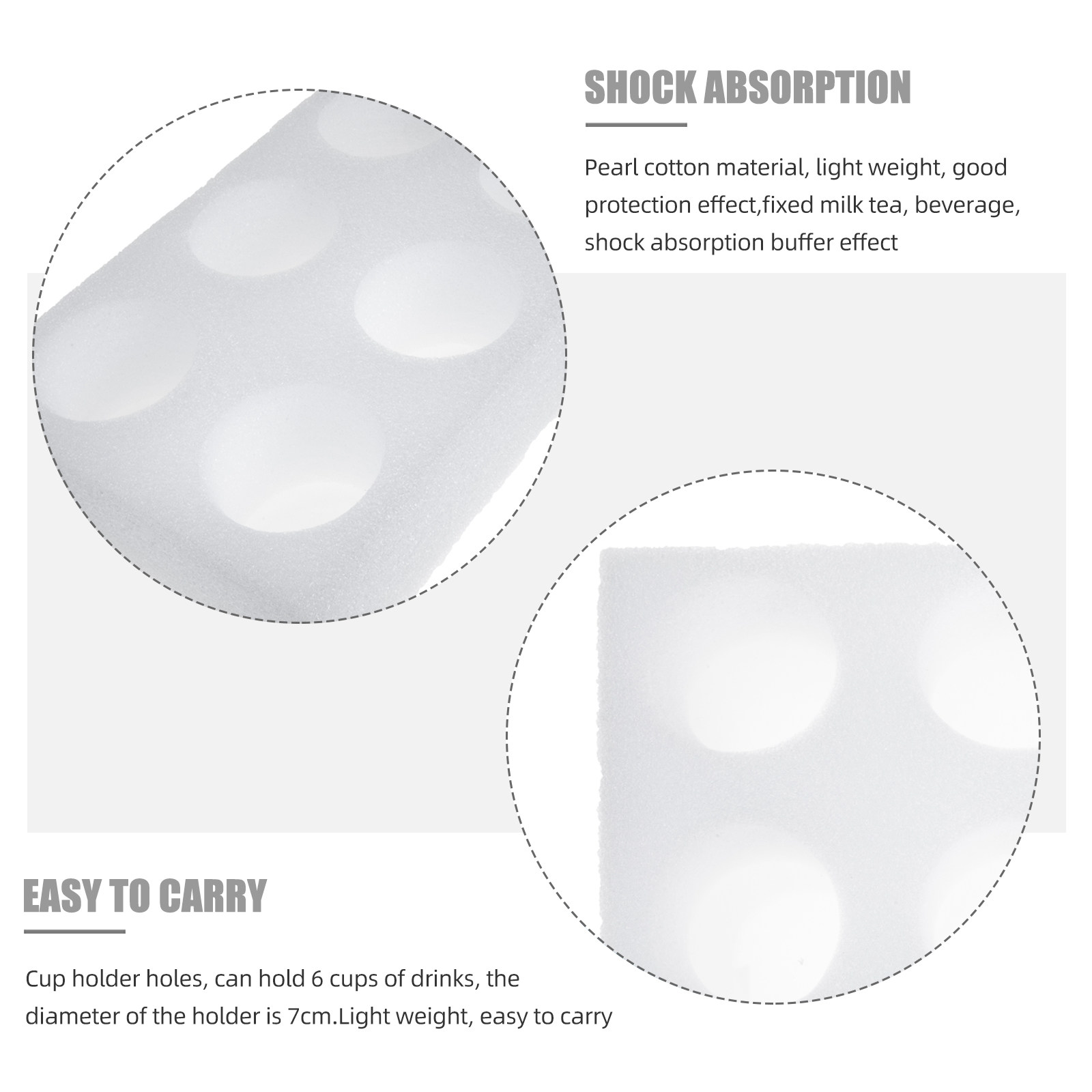 2Pcs Beverage Drink Carrier Tr - Coffee Tea With Milk avis et prix