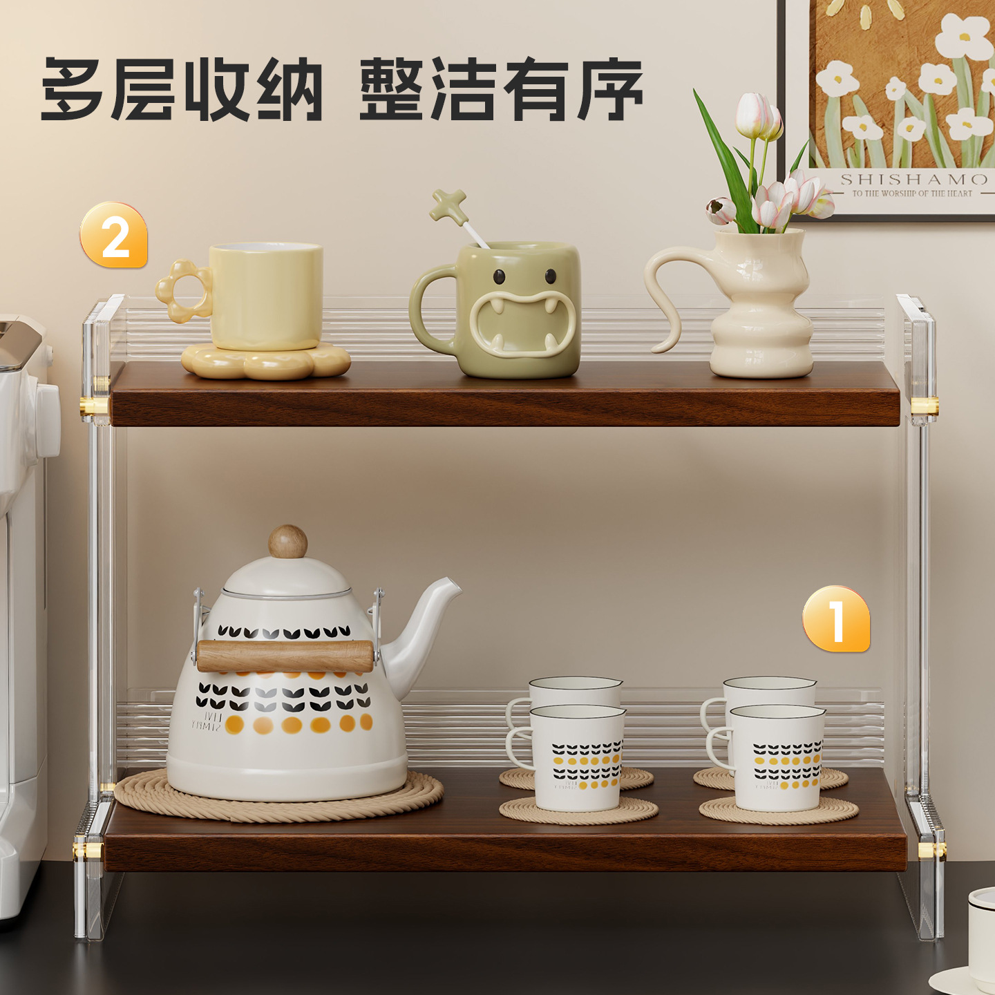 Desktop cup storage rack Count - Tea Coffee Set Up avis et prix