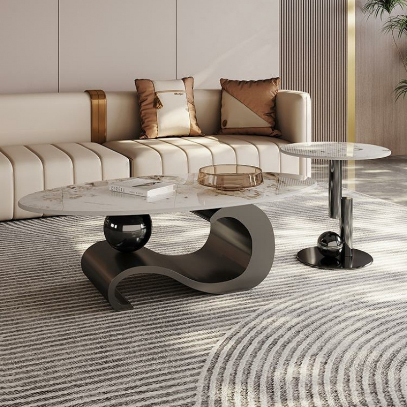 New Rock Slab Oval Shaped Coff - Coffee Tea Room avis et prix