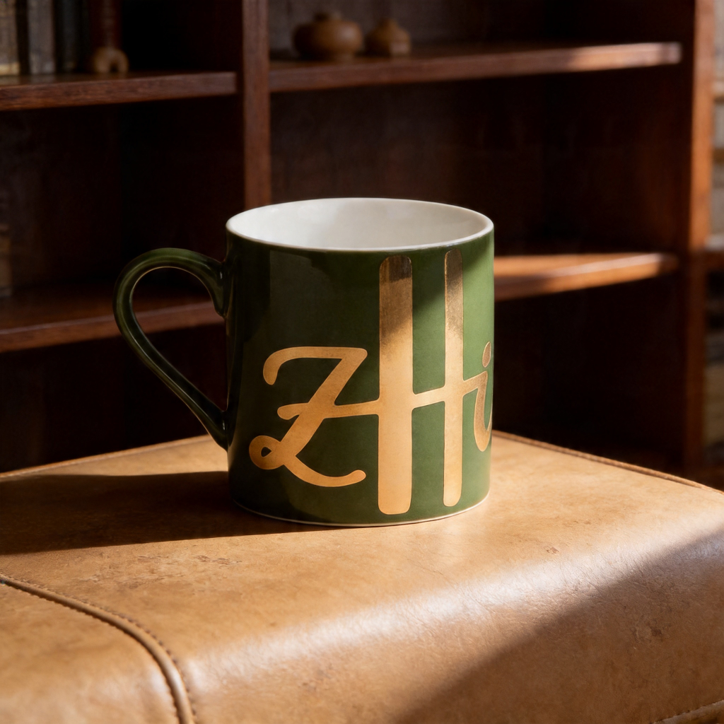 Luxury Bone China Coffee Mug E - Coffee Tea Green avis et prix