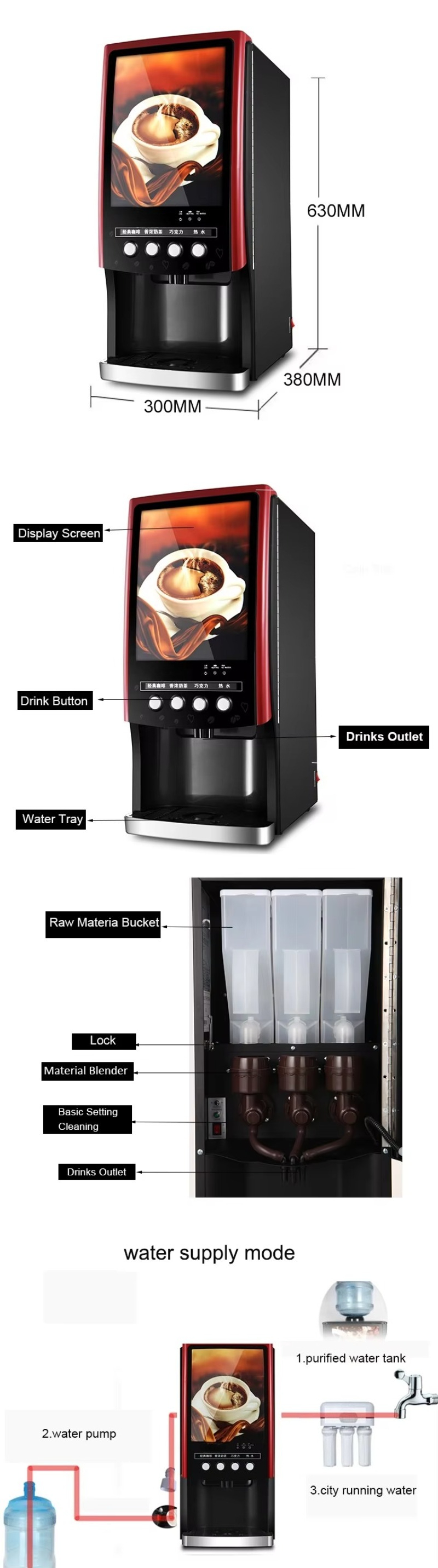 Milk Tea Bubble Tea Vending Ma - Coffee Tea With Milk avis et prix