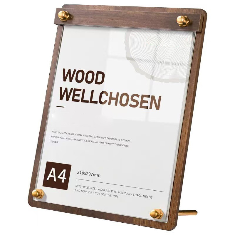 Custom A4/A5 Acrylic Wood Grai - Coffee Tea Stand avis et prix