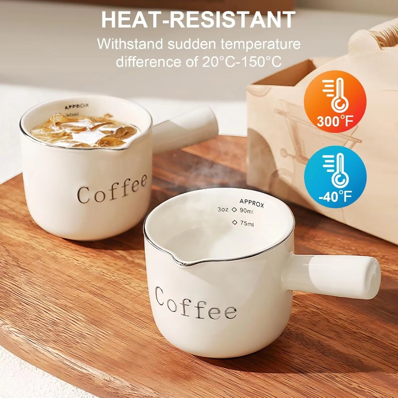 Mini Ceramic Coffee Cup with H - Coffee Tea With Milk avis et prix
