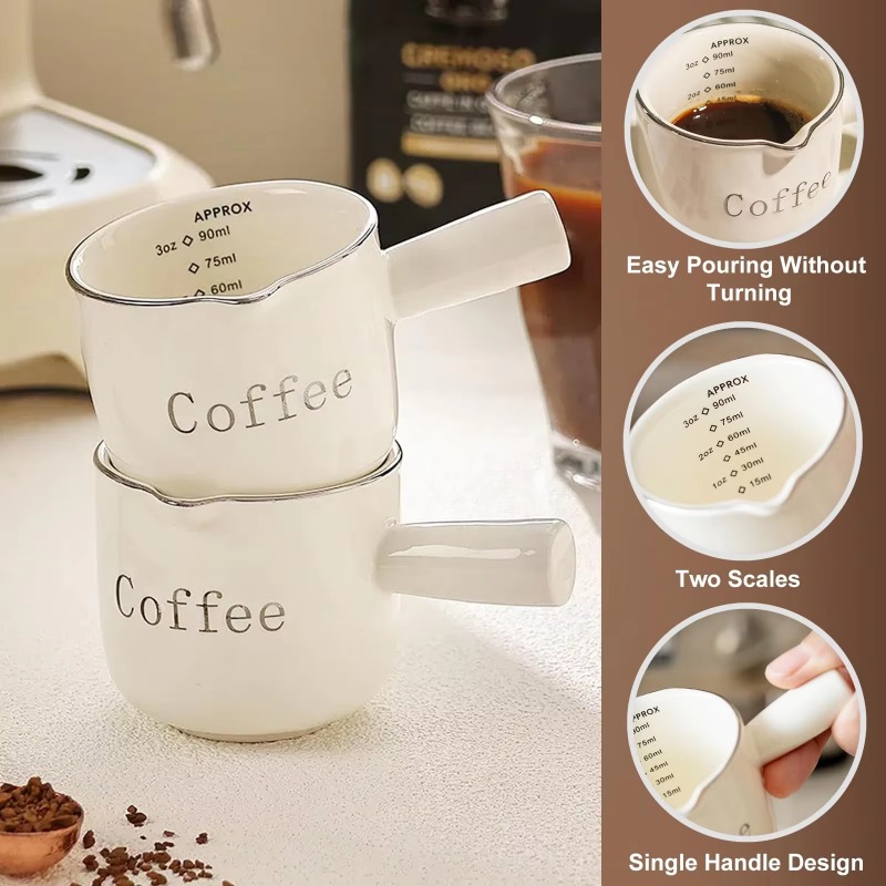 Mini Ceramic Coffee Cup with H - Coffee Tea With Milk avis et prix