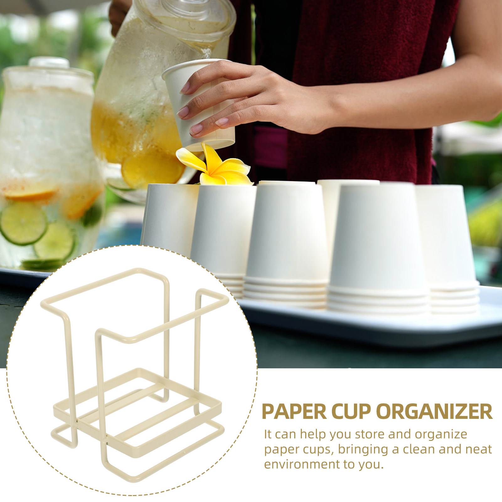 Space Saving Iron Paper Cup Ho - Coffee Tea With Milk avis et prix