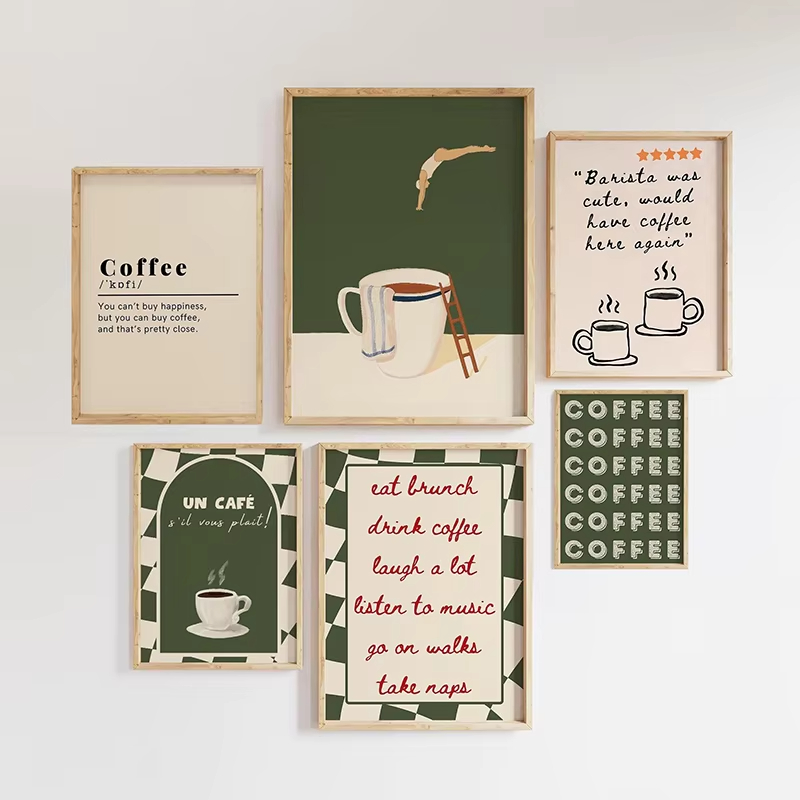 Funny Coffee Diver Art Poster  - Coffee And Tea Lyrics avis et prix