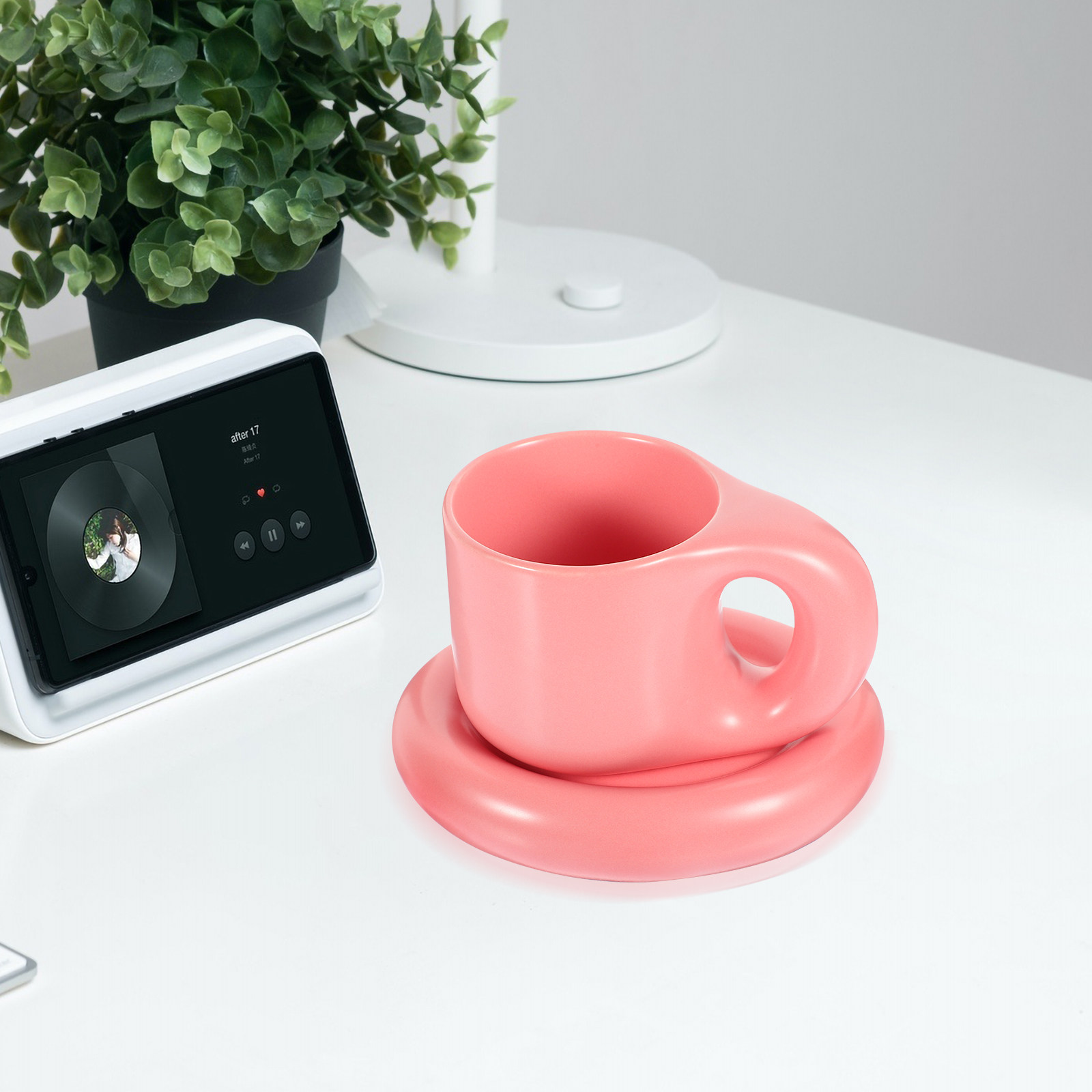 Ceramic Coffee Cup Set with Sa - Coffee Tea Hot avis et prix