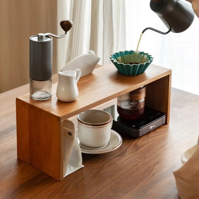 Solid Wood Coffee Drip Station - Tea Coffee Set Up avis et prix