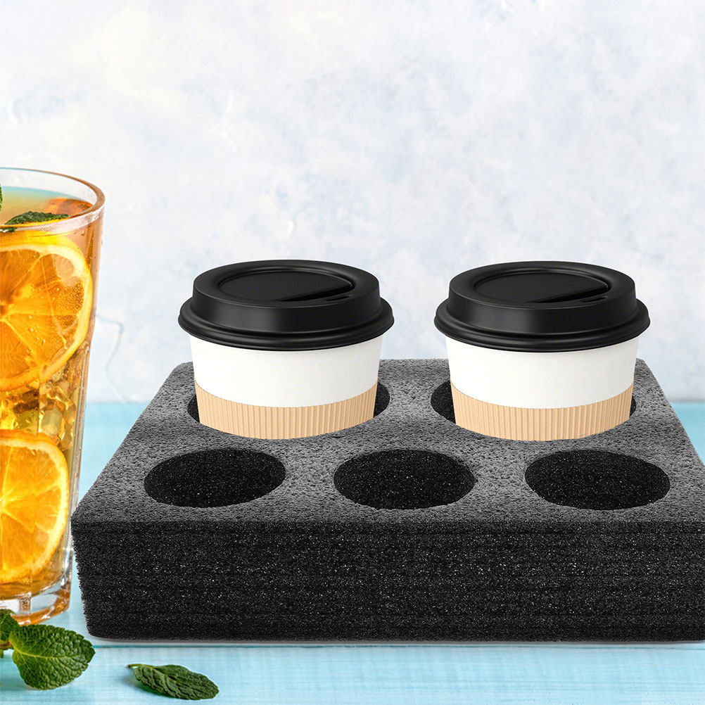 2Pcs Takeout Cup Holder Foam C - Coffee Tea With Milk avis et prix