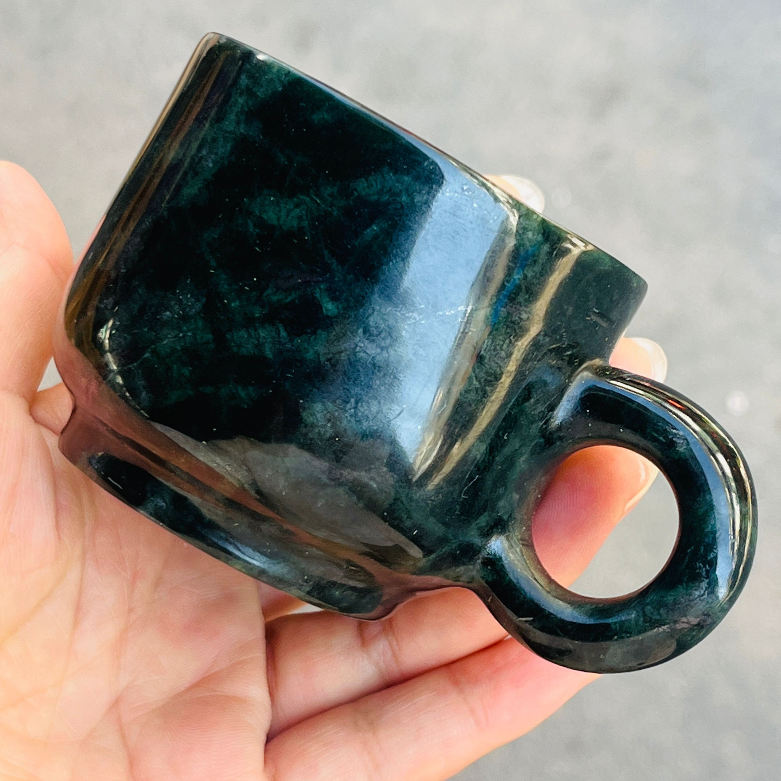 Medicine King Stone Teacup Han - Coffee Tea Green avis et prix