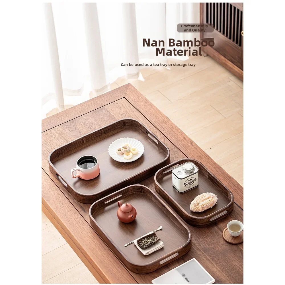 Wooden Tea Tray With Handles M - Coffee Tea Stand avis et prix