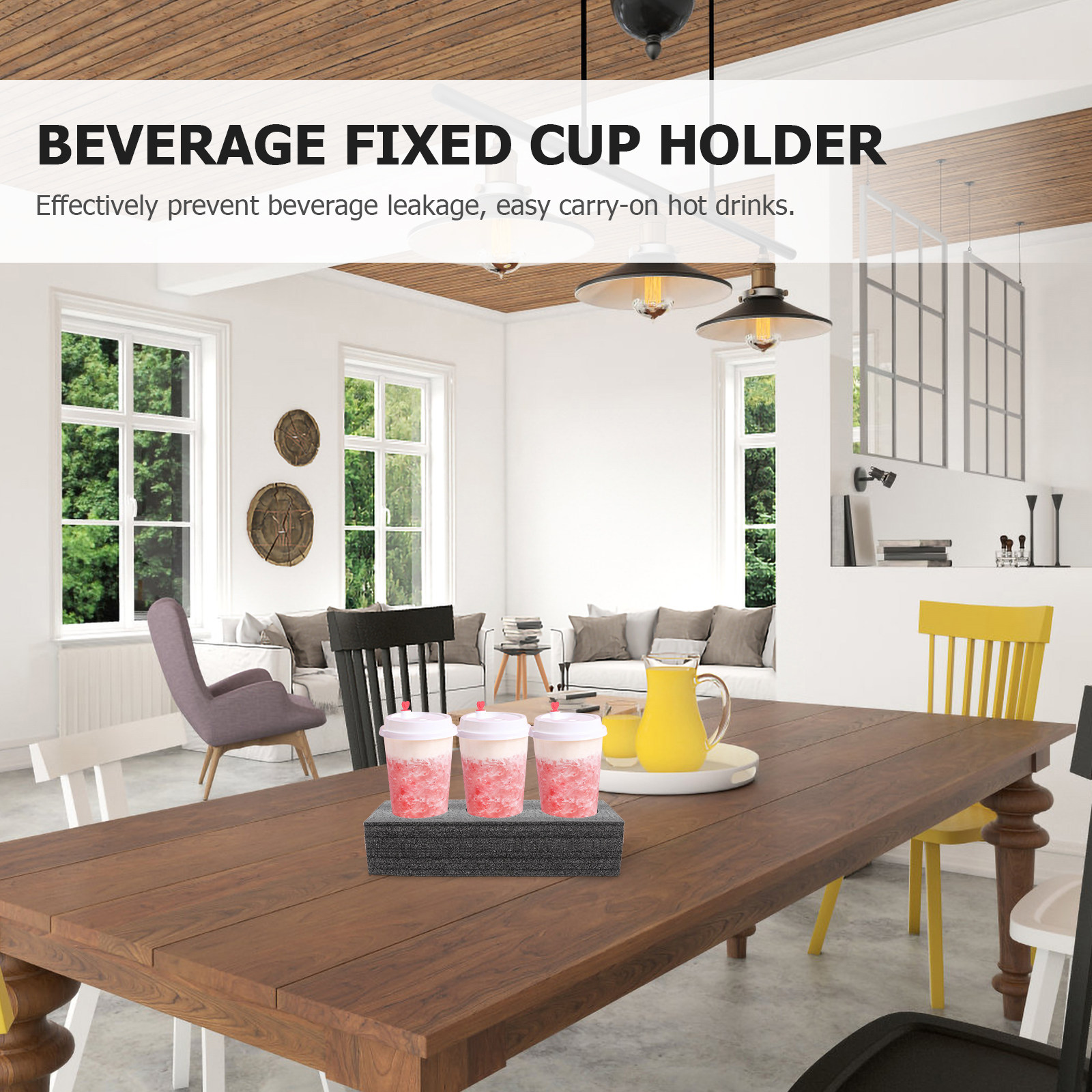 2Pcs Convenient Cup Tray 3-Slo - Coffee Tea With Milk avis et prix