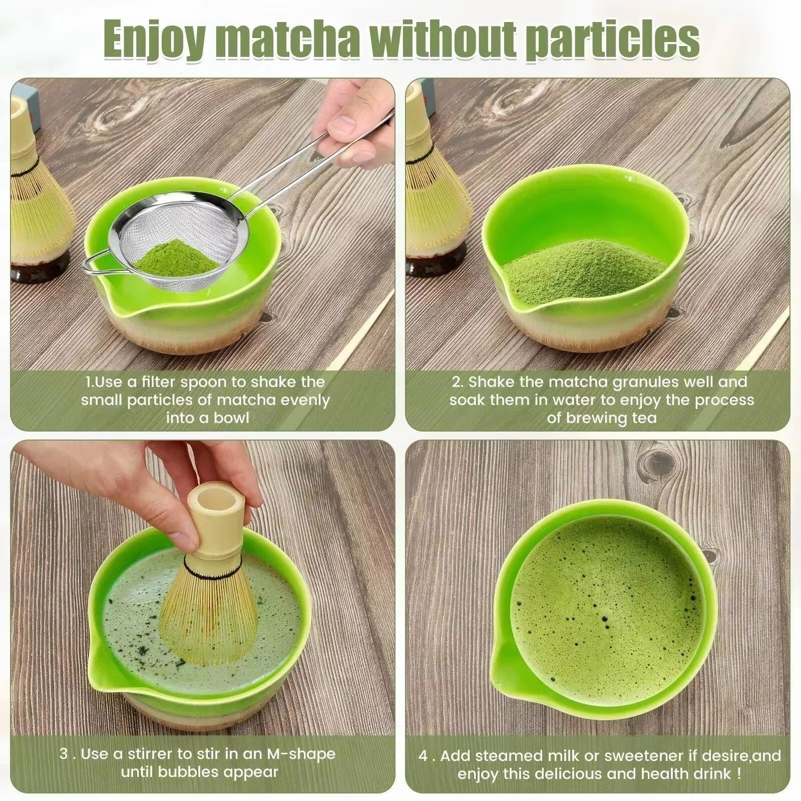 3Pcs Matcha Whisk Set Handmade - Matcha Whisk Set avis et prix