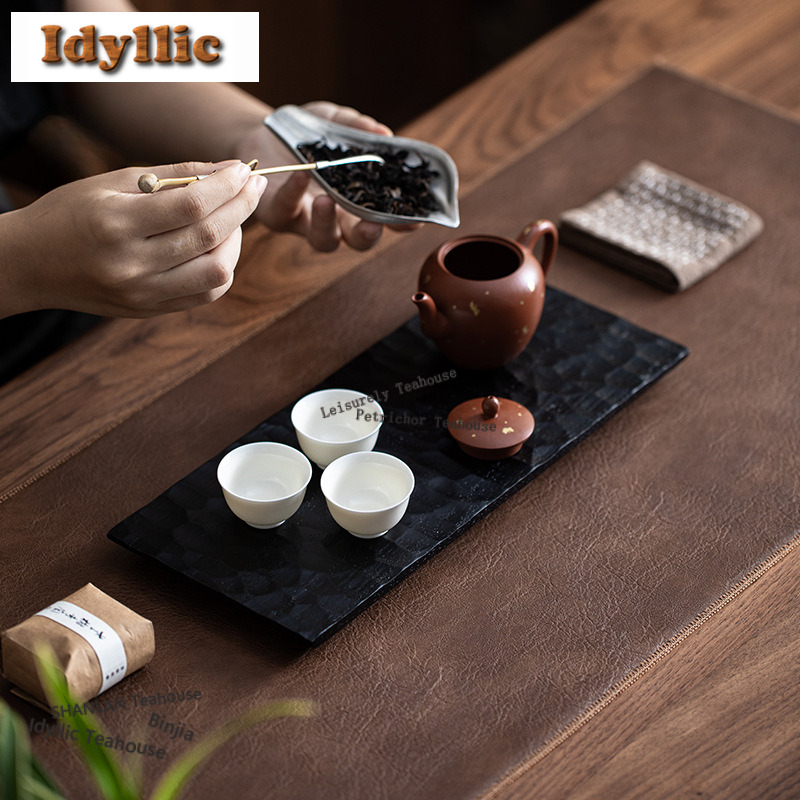 Walnut Wood Carbonized Tea Tra - Coffee Tea Stand avis et prix