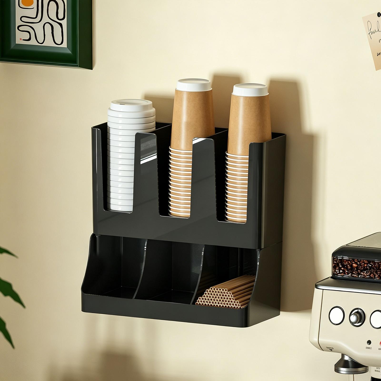 Coffee Bar Organizer 6-Compart - Tea Coffee Set Up avis et prix