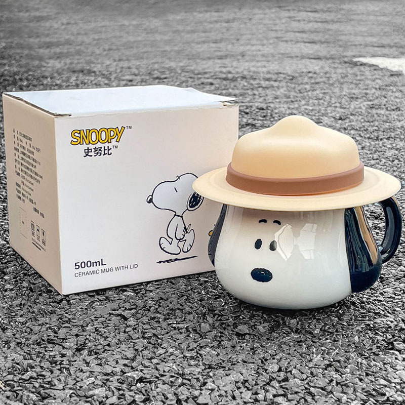 Snoopy Ceramic Mug Kawaii Cart - Coffee Tea Room avis et prix