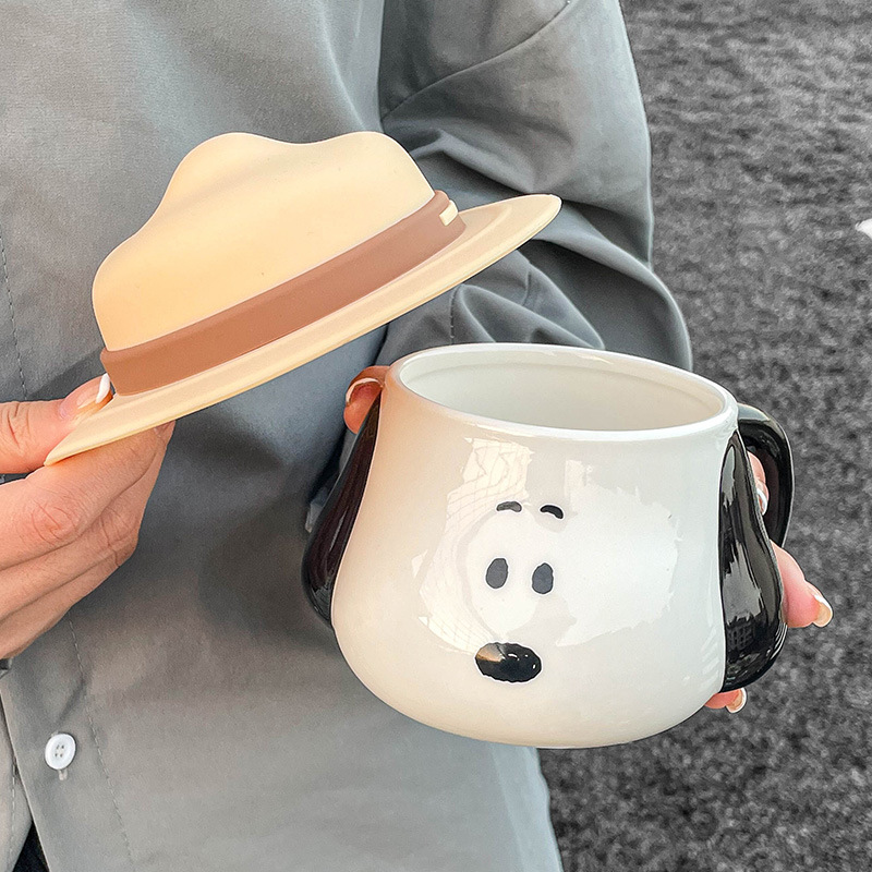 Snoopy Ceramic Mug Kawaii Cart - Coffee Tea Room avis et prix